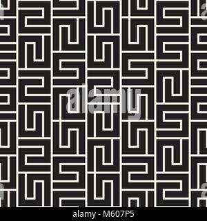 Vector seamless pattern del reticolo. Moderno ed elegante con texture trellis monocromatica. Ripetere griglia geometrica. Design semplice sfondo. Illustrazione Vettoriale