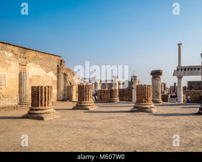 Scavi di Pompei, Italia. Foto Stock