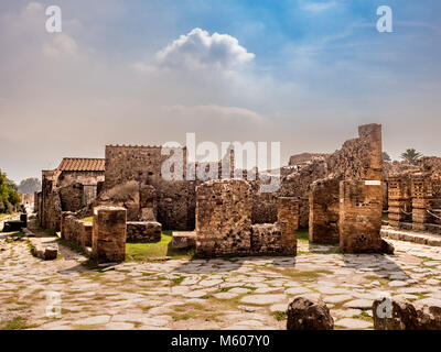 Scavi di Pompei, Italia. Foto Stock