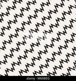 Seamless a zig zag pattern geometrico. Classic linee chevron pannellizzazione. Illustrazione Vettoriale