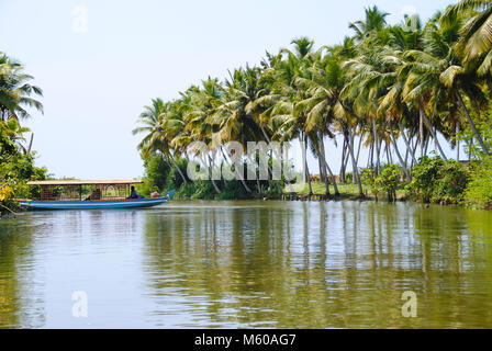 Il lago in Kerala Foto Stock