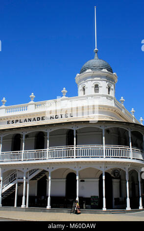 Esplanade Hotel Corner terrazzo marino ed Essex Street 6160 Fremantle Australia Foto Stock