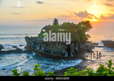 Lotto Tanal tempio in Bali Indonesia Foto Stock