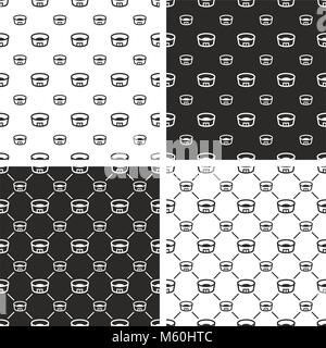 Stadium Seamless Pattern impostato Illustrazione Vettoriale