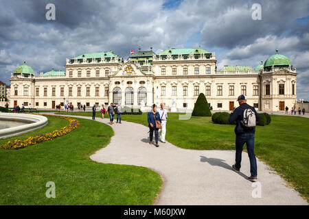 Belvedere superiore Palace, Wien, Vennia, Austria. Foto Stock