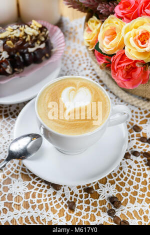 Tazza di Cappuccino Foto Stock