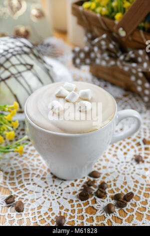 Glace caffè con marshmallow Foto Stock