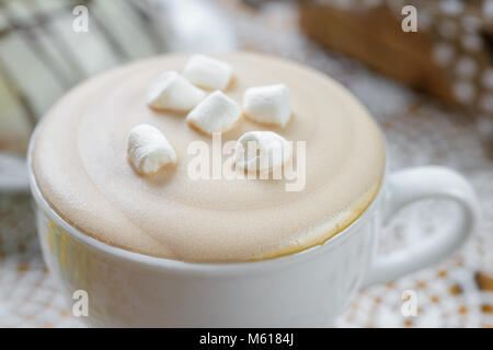 Glace caffè con marshmallow Foto Stock