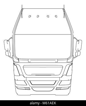 Recapito commerciale. Illustrazione di tastatura di 3d. EPS 10 formato vettoriale isolato su bianco. Illustrazione Vettoriale