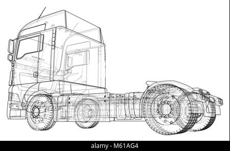 Recapito commerciale. Illustrazione di tastatura di 3d. EPS 10 formato vettoriale isolato su bianco. Illustrazione Vettoriale