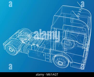 Recapito commerciale. Illustrazione di tastatura di 3d. EPS 10 formato vettoriale isolato su bianco. Illustrazione Vettoriale