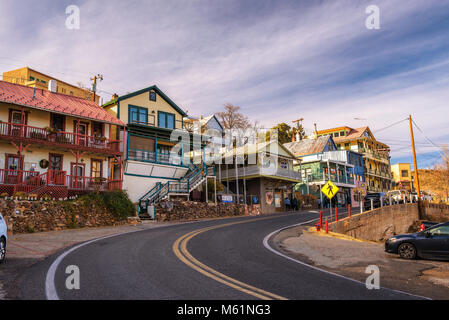 Paesaggio urbano in vista di Girolamo, Arizona Foto Stock