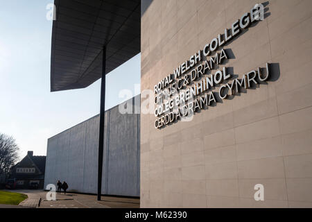 Royal Welsh College of Music and Drama Cardiff Galles Wales Foto Stock