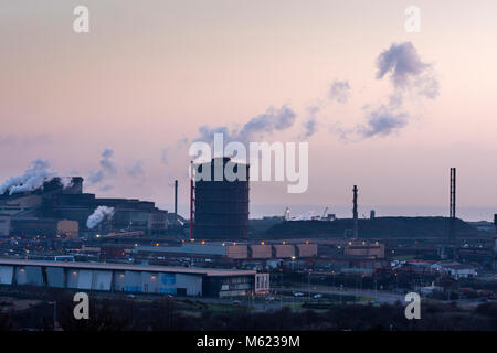 Port Talbot acciaierie Tata Steel Port Talbot West Glamorgan Galles Foto Stock