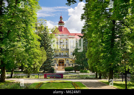 Spa ospedale (sanatorio) 'Wielka Pieniawa', Polanica Zdroj (ger.: Altheide-Bad), città termale nella Bassa Slesia provincia, in Polonia, in Europa. Foto Stock