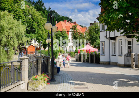 Polanica Zdroj (ger.: Altheide-Bad), città termale nella Bassa Slesia provincia, in Polonia, in Europa. Foto Stock