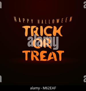Happy Halloween scritte. Dolcetto o scherzetto lettere del vettore Illustrazione Vettoriale