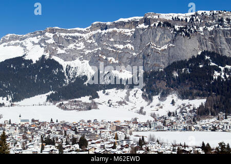 Città di Flims in Svizzera Foto Stock