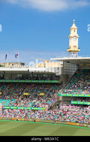 Il test cricket a Sydney Cricket Ground, Sydney, Nuovo Galles del Sud, Australia Foto Stock