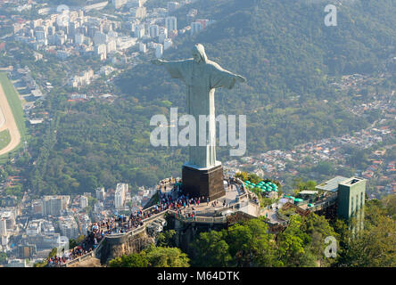 Veduta aerea del Cristo Redentore Foto Stock