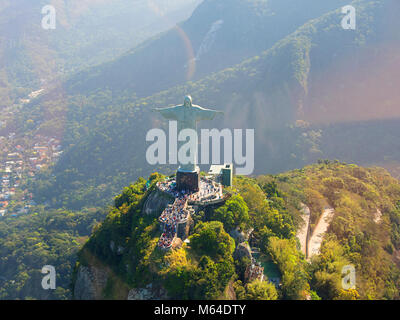 Veduta aerea del Cristo Redentore Foto Stock