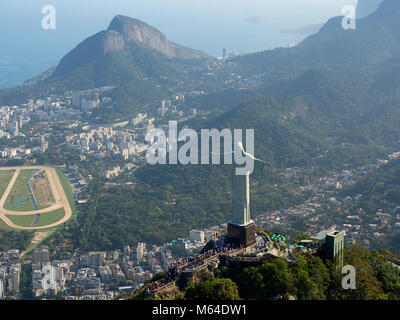 Veduta aerea del Cristo Redentore Foto Stock