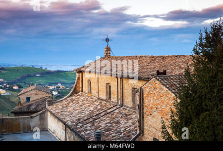Chiesa del Carmine. Chiesa cattolica nella città di Fermo, Regione Marche, Italia Foto Stock