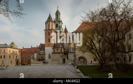 Il castello di Wawel Cattedrale di Cracovia, in Polonia Foto Stock