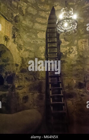 Il 'deep pit' di Khor Virap una Chiesa Apostolica Armena monastero situato nella valle Ararat,l'Armenia. Foto Stock