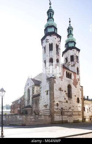 Sant'Andrea Chiesa su Grodzka Street a Cracovia in Polonia Foto Stock