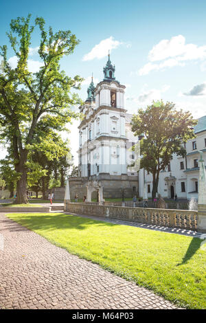 La chiesa barocca dei Santi. Michelangelo e Stanislao - Skalka Chiesa di Cracovia in Polonia Foto Stock
