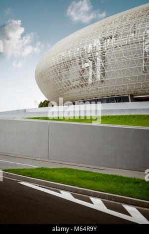 Cracovia- agosto 16: Cracovia Arena; il 16 agosto 2014. Cracovia Arena è il più grande in Polonia (per 22 800 spettatori) e uno dei più moderni in wo Foto Stock