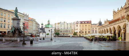 Panorama di Cracovia Centro storico, Polonia Foto Stock