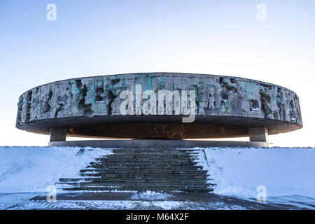 Mausoleo di Majdanek nel campo di concentramento di Lublin, Polonia Foto Stock