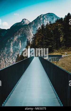 Un ponte di Hallstatt Foto Stock