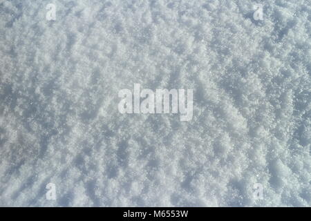 Neve soffice sfondo spazio di copia Foto Stock