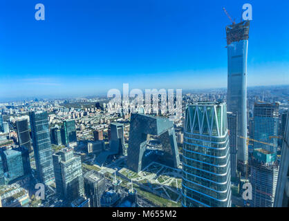 China World Trade Center Z15 Torri grattacieli pantaloni TVCC Edificio Centrall Guamao Business District Pechino CINA Foto Stock