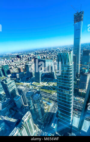 China World Trade Center Z15 Torri grattacieli pantaloni TVCC Edificio Centrall Guamao Business District Pechino CINA Foto Stock