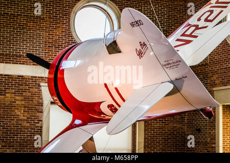 Gee Bee Modello R Super Sportster La Lyman e Merrie legno Museo di Storia di Springfield Springfield Musei   Springfield, Massachusetts, STATI UNITI D'AMERICA Foto Stock