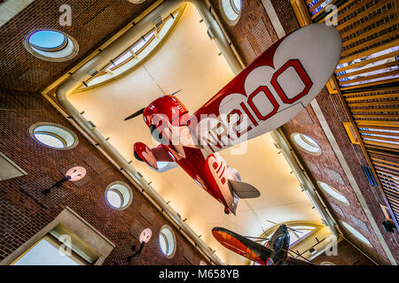 Gee Bee Modello R Super Sportster La Lyman e Merrie legno Museo di Storia di Springfield Springfield Musei   Springfield, Massachusetts, STATI UNITI D'AMERICA Foto Stock