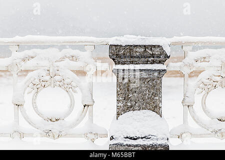 San sebastian sotto una coltre di neve-Spagna Foto Stock