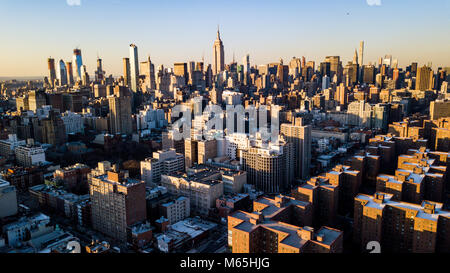 Skyline di Manhattan, New York City, Stati Uniti d'America Foto Stock