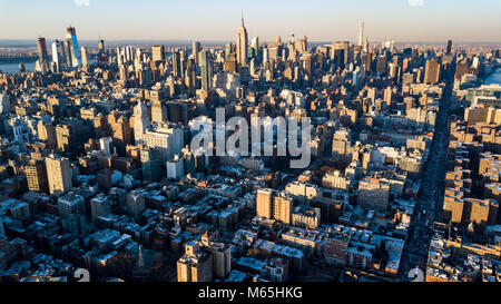 Skyline di Manhattan, New York City, Stati Uniti d'America Foto Stock
