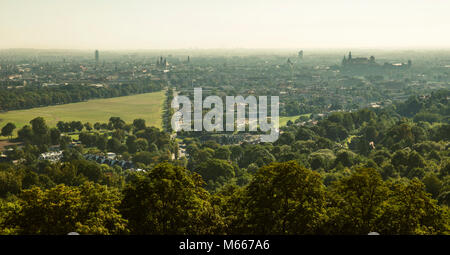 Vista panoramica della città di Cracovia, in Polonia Foto Stock