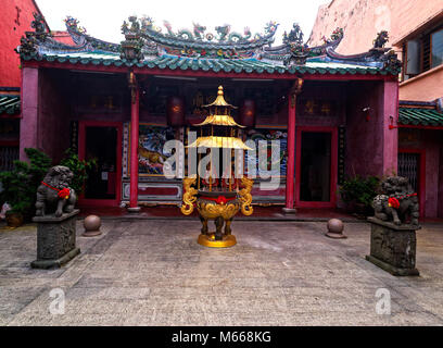 Hiang Thian Siang Ti tempio, Chinatown, falegname Street, Kuching, Sarawak, Malaysia Foto Stock