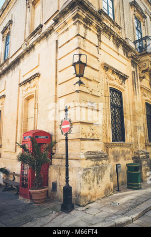 Mdina conosciuta anche come Medina - Malta. Centro storico Foto Stock