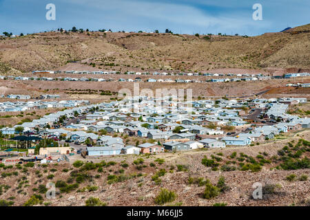 Case unifamiliari in zona residenziale in compagnia città di Morenci, Arizona, Stati Uniti d'America Foto Stock