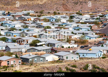 Case unifamiliari in zona residenziale in compagnia città di Morenci, Arizona, Stati Uniti d'America Foto Stock