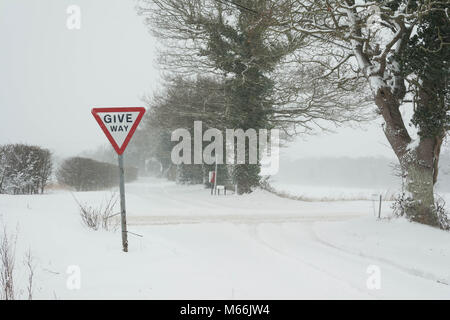 Strade in inverno Foto Stock