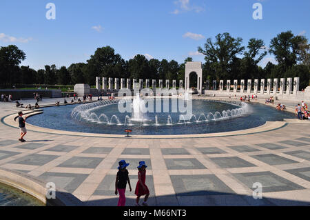 Ampio angolo di visione del Memoriale della Seconda guerra mondiale Foto Stock